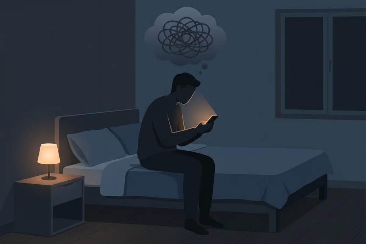 The Turning Point Silhouette of a person standing by a window at sunrise as a dark cloud shape dissolves into light, symbolizing a turning point toward recovery