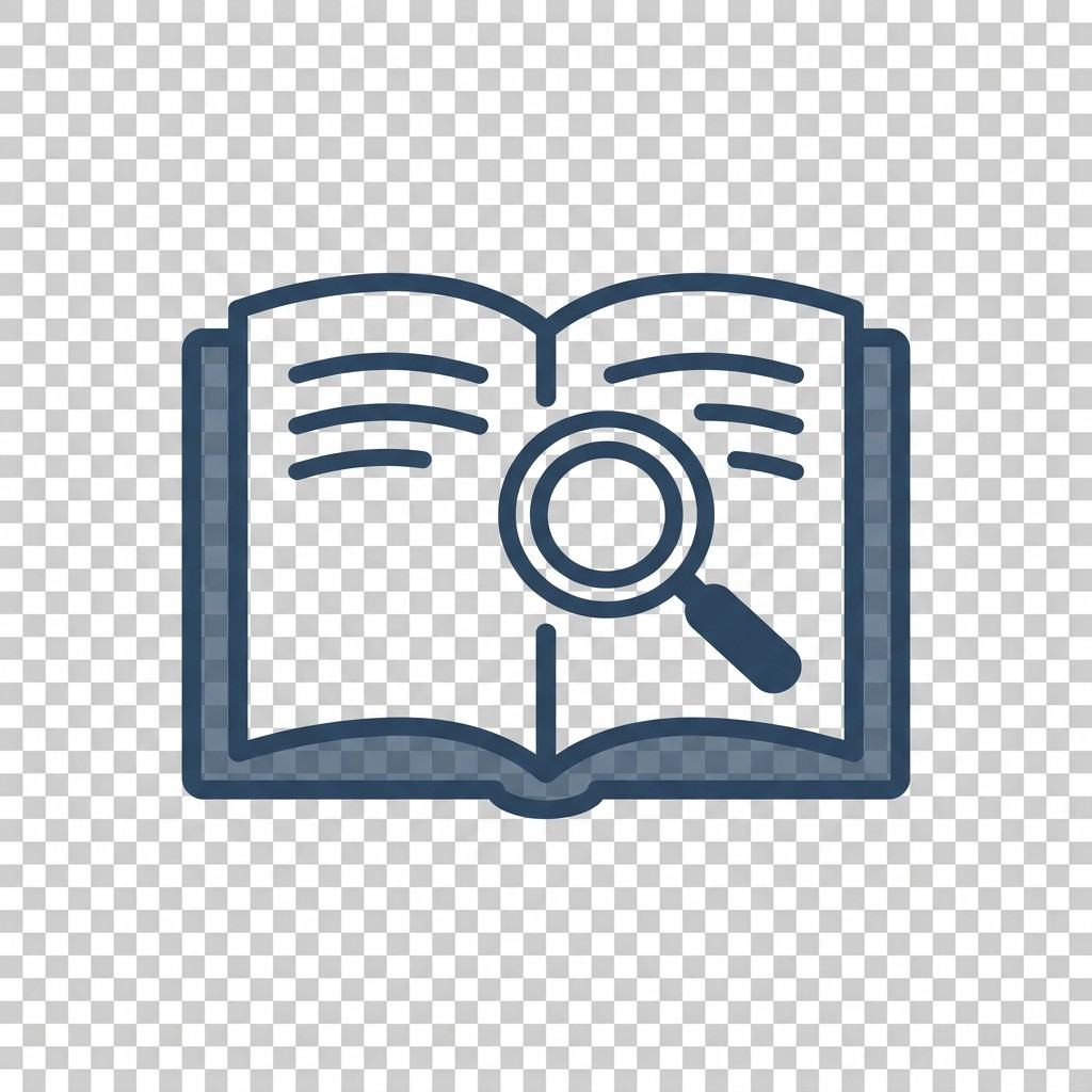 Honest, Not Sensational Open book with magnifying glass, representing honest research-based information