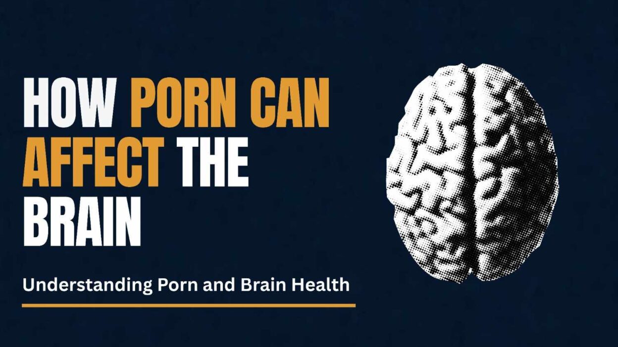 Halftone brain graphic illustrating how porn can affect the brain